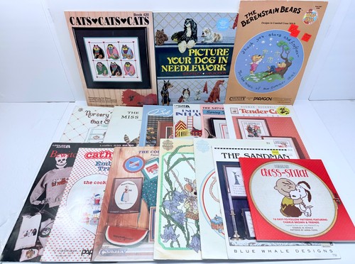 Cross stitch pattern books - pattern, lot